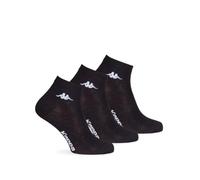 6 paar, Kappa Herren Sportsocken, Schwarz 45/47