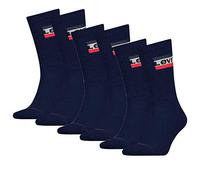 6 Paar Levis 144NDL Regular Cut SPR Unisex Socken Strümpfe 902012001, Farbe:198 - Dress Blues, Socken & Strümpfe:43-46