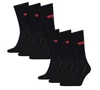 Levi's Socken Regular Cut Batwing Logo – Unisex, Jet Black, Gr. 39–42