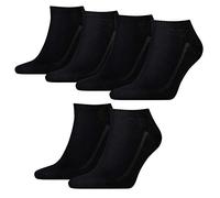 6 Paar Levis Unisex Socken 168SF Low Cut Sneakersocken Kurzsocken, Farbe:884 - jet black, Socken & Strümpfe:35-38