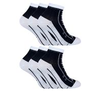 6 Paar Multipack Socken, die wie Schuhe aussehen | Socken Snob | Neuheit lustig Lace Up Converse Socken - schwarz EU 39 - 45