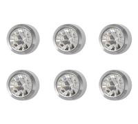 6 Paar Studex April/Crystal Mini 2mm Edelstahl Lünette Einstellung Ohr Piercing Ohrstecker Birthstone