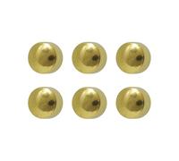 6 Paar Studex Große 5mm Traditionelle Plain Ball Vergoldet Lünette Einstellung Ohr Piercing Ohrstecker
