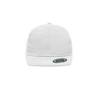 6 Panel Flat Peak Cap "MB6509" - myrtle beach White