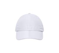 Faltbares 6 Panel Cap aus weicher Microfaser white, Gr. one size