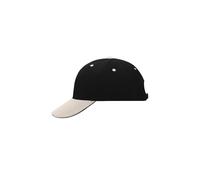 6 Panel Sandwich Cap "MB024" - myrtle beach Black/Beige/Black
