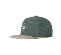 6 Panel Snapback Cap Cottoncheck - Light Olive