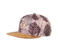 Djinns 6 Panel Mod Leaf Snapback Cap in Gr. STANDARDSTORLEK in Beige