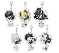 6 Pcs Monster Eight Schlüsselanhänger Anime Monster 8 Figur Ashiro Mina Cosplay Zubehör Monster Eight Acryl Anhänger Set