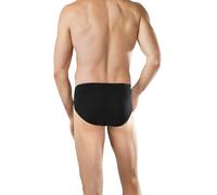 6 Schiesser Herren Slips Supermini Men Brief Basic Slip - Schwarz L Schwarz