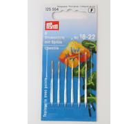 6 Sticknadeln mit Spitze No. 18 - 22