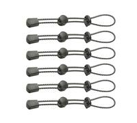 6 Stück Bungee-Cord, Trekkingstock-Befestigungsschnur, Verstellbares Bungee-Cord, Rucksack-Zubehör, Wanderzubehör, Geeignet Für Rucksack-Lanyard-Kleidung, Schwarz