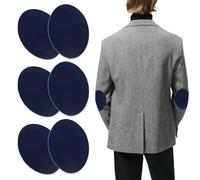 6 Stück Flicken Dunkelblau, Ellbogen Patches zum Aufbügeln, Universalgröße Ideal für Reparatur und Dekoration von Bekleidung, Vielseitig Einsetzbare Flicken für Kleidung für Knie und Ellenbogen