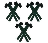 6 Stück Grüne Samtschleife Haarspange mit Schleife, Duckbill Clip | Samt, Süßer Stil, Sicherer Halt ohne Verrutschen, für Alltag und Feste, Angenehm zu Tragen