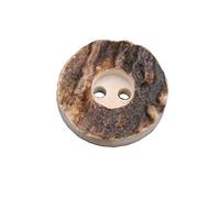 6 Stück klassische echt Hirschhornknöpfe 2 Loch deutsche Fertigung Tracht Trachtenknöpfe (23mm)