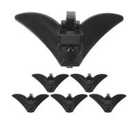 6 Stück Krawattenclip für Herren aus Metall, 54mm Breit, Schwarz | Kragennadel mit Sicherem Halt, Rutschfeste Innenseite, für Arbeit und Geschäftstreffen