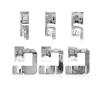 6 Stück Nähmaschinen-Fußpresser, Nähsaum-Fußpresser, Haushaltsnähmaschinenzubehör, Multifunktions-Fußpresser, Nähwerkzeuge