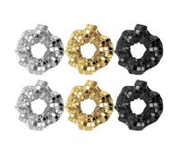 6 Stück Pailletten-Haargummis, Glitzernde Haar-Accessoires Für Damen, Pferdeschwanz-Haargummis, Modische Elastische Haargummis, Feiertags-Party-Frisuren-Dekoration