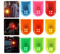 6 Stück Reflektierende LED-Sicherheitslicht-Blinklichter, 3 Modi Blinklicht LED Clip-on, 4 LED Clip Blinklicht Reflektierende für LED Blinklicht Schulranzen, Lauflicht Kinder Sicherheitslicht (6)