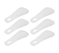 6 Stück Schuhlöffel aus Edelstahl 10cm Silber für Schuhe | Metallausführung, Tragbare 1,0mm Stärke, Pflegeleichtes Zubehör, für Senioren und Schwangere