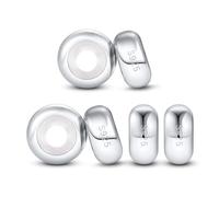 6 STÜCKE Sterling Silber Gummi Spacer Charms Stopper für Pandora Armbänder