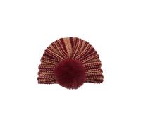 (6) Winterliche Baby-Bommelmütze mit Streifenmuster, Wollmütze, Strickmütze, Stretch-Mütze für Halloween, Weihnachten, kaltes Wetter