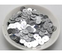 60 Gramm 5 mm 6 mm 8 mm 10 mm 12 mm flach rund lose Pailletten Pailletten Nähen Hochzeit-Silber, 8 mm 3000 Stück