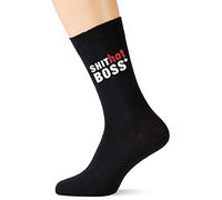 60 Second Makeover Limited Sh*t Hot Boss Herren schwarze Socken Geschenk Freund Vater Mann Großvater Onkel,Schwarz,Einheitsgröße