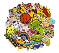 60-Teilige Packung Aufnäher Zum Aufbügeln, Stickflicken Für Kinder, Cartoon-Textilflicken, Dekoratives Zubehör, Geeignet Zum DIY-Nähen Von Jeans, Ausbessern Von Kleidung