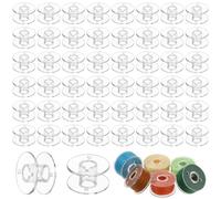 60 transparente Kunststoff-Nähmaschinen-Spulen für Brother, Singer, Janome, Kenmore Maschinen - Stickspulen und Nähzubehör