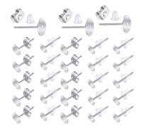 600 Stück Ohrstecker Verschluss, 5mm Ohrring Rohlinge Edelstahl Ohrstecker Selber Machen Set Stud Earring Post Mit Ohrring Rücken Diy Ohrstecker Flach Rund Für Ohrringe Und Schmuckherstellung