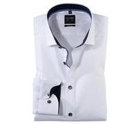 OLYMP Herren Businesshemd Level Five Body Fit Langarm New York Kent Weiß Größe 39