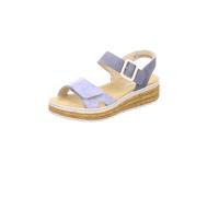 Rieker Damen Klassische Sandalen 62760, Frauen Sandalen,Sommerschuhe,Freizeitschuhe,offene Schuhe,Strandschuhe,blau (12),38 EU / 5 UK