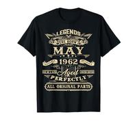 64th Birthday Vintage Tee For Legends Born In May 1962 T-Shirt