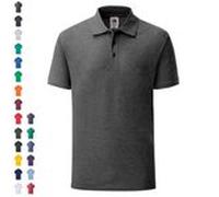 65/35 POLO | Pflegeleichtes Poloshirt aus 65% Polyester (recycelt) & 35% Baumwolle – Klassische Dreiknopfleiste – Waschbar bis 60 °C dunkelgrau meliert S