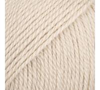 65 % Wolle, 35 % Alpaka-Garn, Drops Flora, 1 oder superfein, Griffgewicht, 4-lagig, 51 g, 230 Meter pro Knäuel (31 Sand)