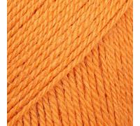 65 % Wolle, 35 % Alpaka-Garn, Drops Flora, 1 oder superfein, Griffgewicht, 4-lagig, 51 g, 230 Meter pro Knäuel (29 Mandarine)