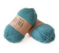 65 % Wolle und 35 % Alpaka-Garn zum Stricken und Häkeln, 3 oder leicht, Kammgarn, DK Gewicht, Tropfen Lima, 51 g, 9018 Meter pro Knäuel