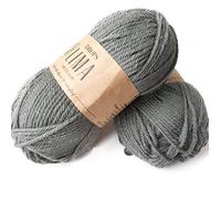 65 % Wolle und 35 % Alpakawolle zum Stricken und Häkeln, 3 oder leicht, verschlimmert, DK-Gewicht, Drops Lima, 450 Yards pro Knäuel 7810 Moosgrün