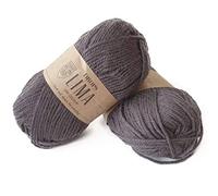 65% Wolle und 35% Alpakawolle zum Stricken und Häkeln, 3 oder leicht, verschlimmert, DK-Gewicht, Drops Lima, 450 Yards pro Knäuel 5610 Braun