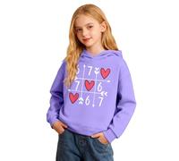 67 Hoodie Mädchen Junge Kuschelige Langarm Kapuzenpullover Valentinstag 6 7 Aufdruck Pullover Hoody Sweatshirt Kinder Classic Langarmshirt Bequem Kapuzenpulli Oberteile für 2-14 Jahre