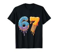 67 Ice Cream Drip Meme | Funny Six Seven Gen Alpha Slang T-Shirt