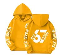 67 Six Seven Kapuzenpullover Für Jungen Mädchen Hoodie Unisex Kinder Sweatjacke Kapuzenpullover Six Seven Hoodie Basketball Kinder Sweatshirt Teenager Langarmshirt Boys and Girl Pullover Sport