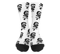 67 Socken | 67 Socken Meme | 6 7 Meme Ice Cream Neuheit Six Seven Socken | Lustige Weihnachtssocken für Mädchen Männer Frauen