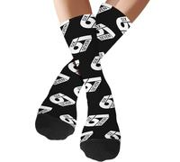 67 Socks, 67 Ice Cream Socks, Six Seven Creams Drips Crew Sock, Novelty Six Seven Meme Design Baseball Sock, Funny Presents for Boys, Girls, Men, Women