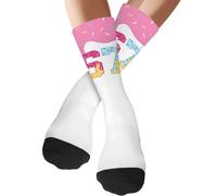 67 Socks, 67 Ice Cream Socks, Six Seven Creams Drips Crew Sock, Novelty Six Seven Meme Design Baseball Sock, Funny Presents for Boys, Girls, Men, Women