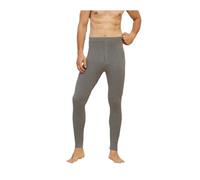 68 % Wolle, dicke Herren-Thermo-Unterwäsche, Winter-Leggings, lange Unterhose, für Herren und Damen, schwere Baselayer-Unterhose, Herren, dünn, mittelgrau, XXL