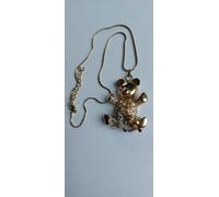 6990 Vintage Teddy Bear Necklace made with Swarovski Kristallen 40cm