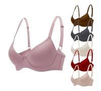 6er Pack BH Damen mit Bügel BHS Klassische BüStenhalter Soft Push Up Comfy T-Shirt Bras