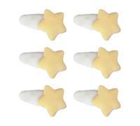 6er-Pack bunte Stern-Haarspangen für Mädchen und Frauen, süße